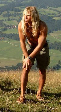 Dirk auf der Hochalm im August 2005, da hatte er am nicht gerade ungef&auml;hrlichen Geigerstein seine bis dahin dramatische  H&ouml;henangst besiegt.